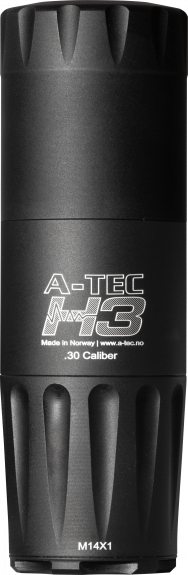 Silencieux A-Tec H3 optimisé pour calibre .338, réduction sonore efficace pour fusils de précision