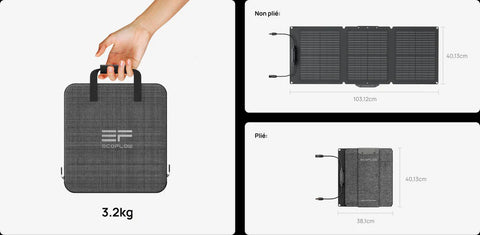 Panneau solaire portable EcoFlow 60W