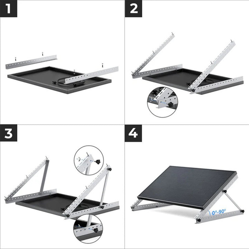 Support EcoFlow pour panneau solaire inclinable / réglable - 28"