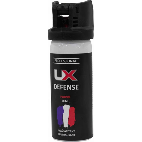 Bombe de défense Ux capot clapet - 50 ml Gaz cs - ChasseTir.com