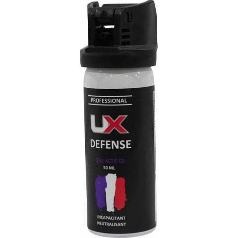 Bombe de défense Ux capot clapet - 50 ml Gaz cs - ChasseTir.com