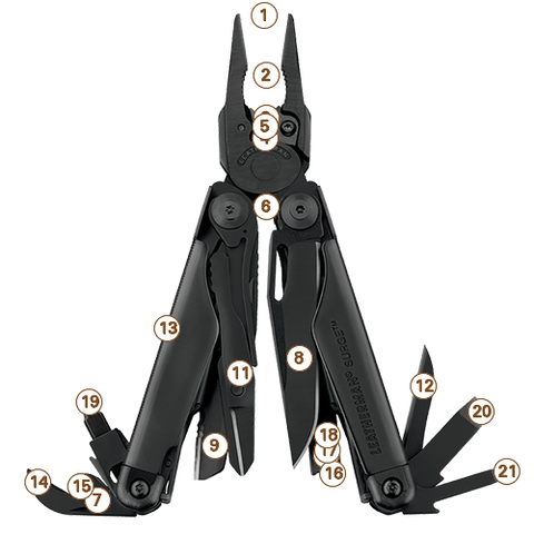 Surge Leatherman Black