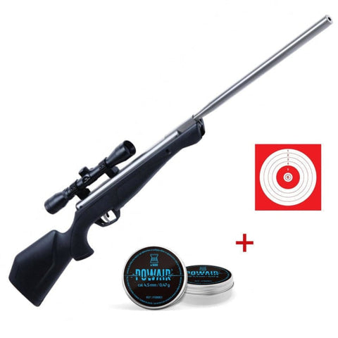 Pack carabine à plomb Crosman Silverfox NP avec lunette 4x32 - Cal.