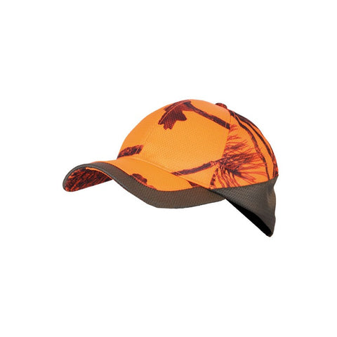 "Casquette Somlys Spirit 925 en camo orange EVO, combine style, confort et visibilité pour les passionnés de plein air."