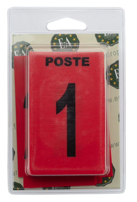 Lot de 27 plaques Europ-Arm Postes de Chasse - 10X8cm - ChasseTir.com