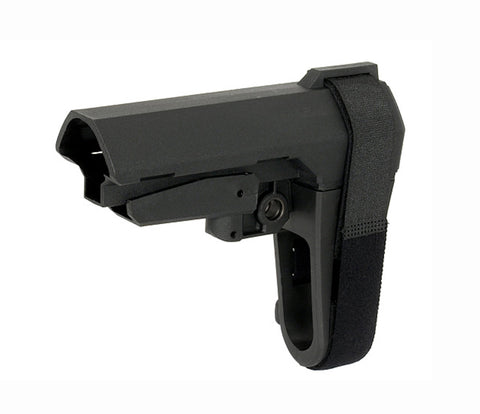 Crosse Bo Manufacture Minimaliste Noire pour M4 AEG - ChasseTir.com