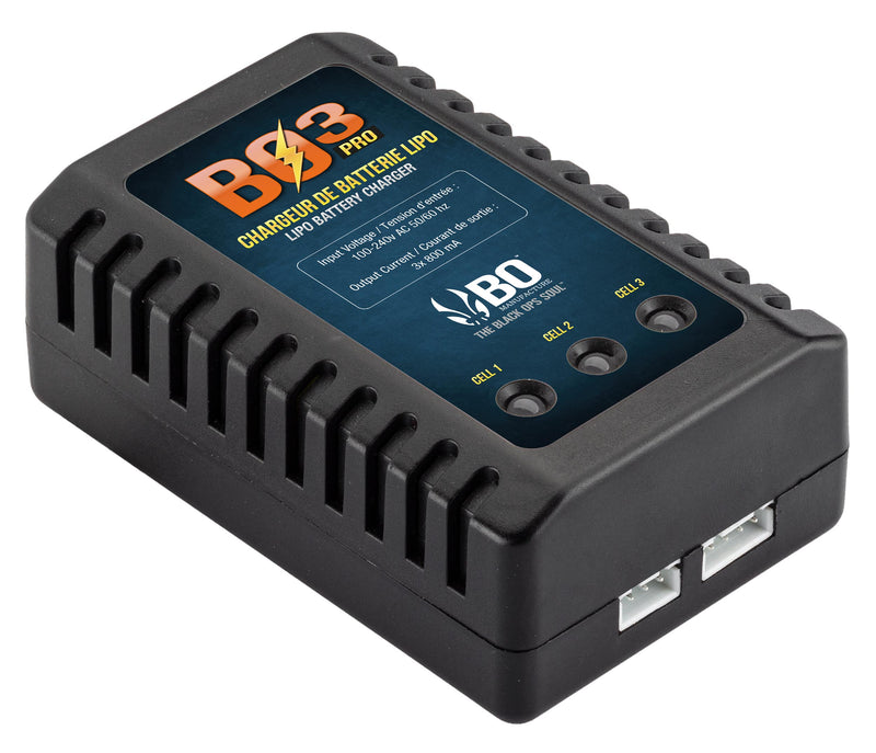 Chargeur de Batterie Bo Manufacture BO3 Lipo 7.4V et 11.1V en Sachet - ChasseTir.com