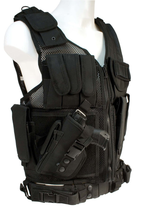 Gilet UTG Noir avec Holster pour Gaucher