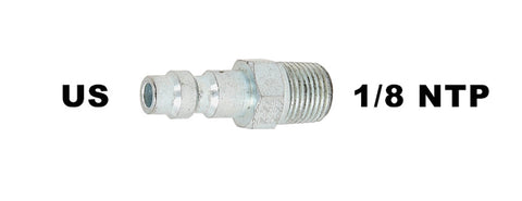 Adaptateur Redline HPA / PCP 1/8 NPT Mâle avec Connecteur Type US