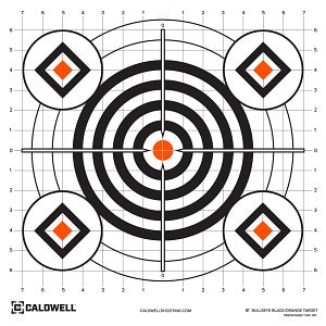 Cibles papier Caldwell Bullseye 16" - Pack de 10 - ChasseTir.com