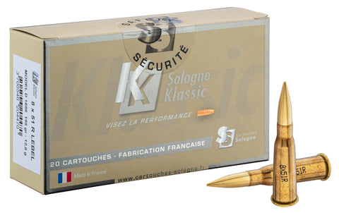 Munitions Sologne Klassic - Cal. 8x51R Lebel 195grs - Boîte de 20