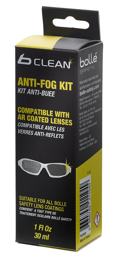 Kit Anti-Buée BOLLE SAFETY B300 - 30ml - Compatible Anti-Reflet - ChasseTir.com