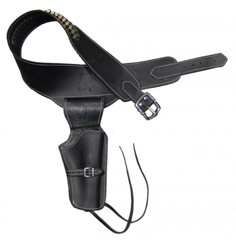 Ceinturon Denix Noir avec un Holster pour Revolver Western - ChasseTir.com