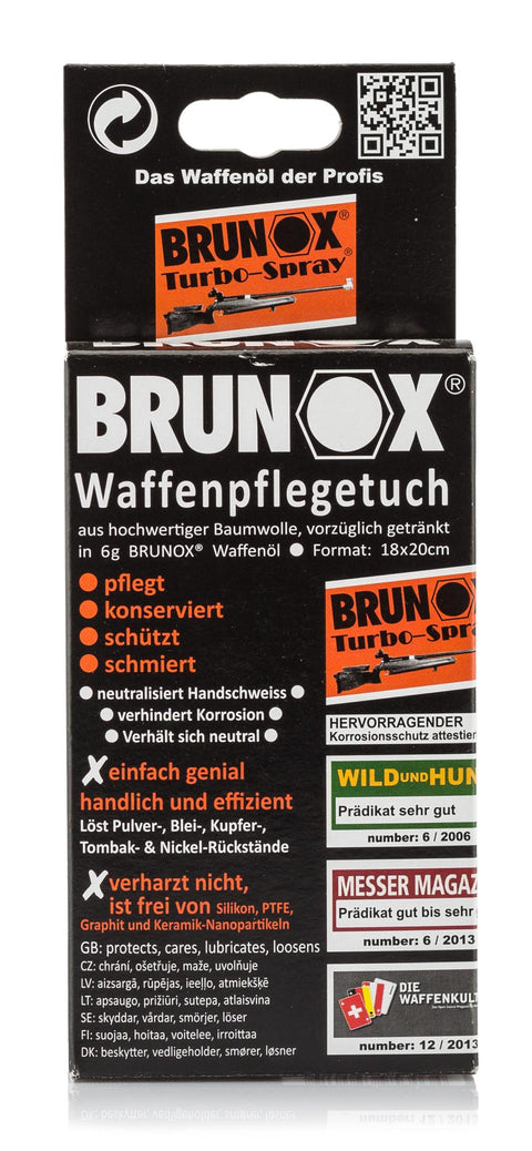 Lingettes d'huile Brunox Turbo-Spray - ChasseTir.com