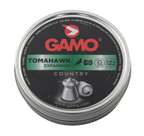 Plombs Gamo Tomahawk Expansion calibre 4.5 mm - ChasseTir.com