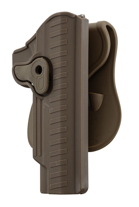 Holster Bo Manufacture Rigide Quick Release pour 1911 Droitier Tan - ChasseTir.com