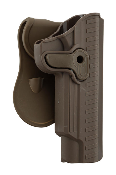 Holster Bo Manufacture Rigide Quick Release pour 1911 Droitier Tan - ChasseTir.com