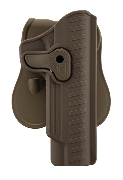 Holster Bo Manufacture Rigide Quick Release pour 1911 Droitier Tan - ChasseTir.com