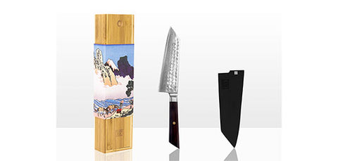 Couteau Kotai Bunka Damas Santoku