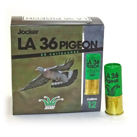 Cartouches Jocker LA 36 Pigeon - Cal. 12/70/25