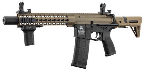 Replique Lancer Tactical AEG LT-19 GEN2 Silencer PDW 1J Tan/Noir