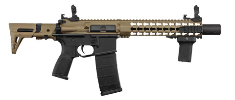 Replique Lancer Tactical AEG LT-19 GEN2 Silencer PDW 1J Tan/Noir