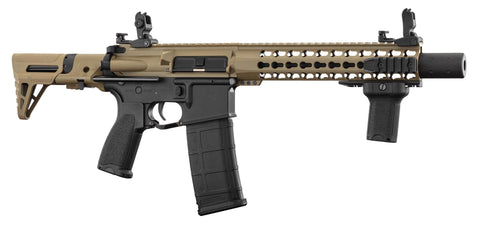 Replique Lancer Tactical AEG LT-19 GEN2 Silencer PDW 1J Tan/Noir