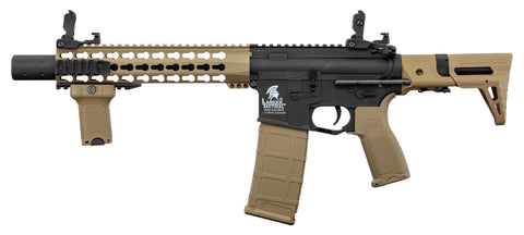 Replique Lancer Tactical AEG LT-19 GEN2 Silencer PDW 1J Tan/Noir