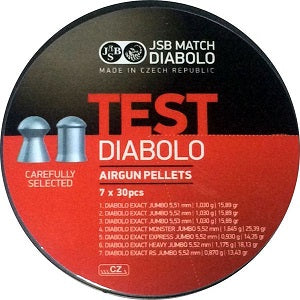 Boîte de 210 plombs JSB Diabolo Exact Test - Cal. 5.5 Default Title - ChasseTir.com