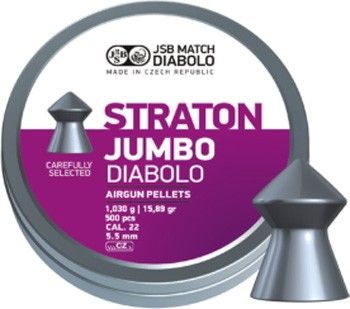 Boîte de 500 plombs JSB Diabolo Jumbo Straton - Cal. 5.5