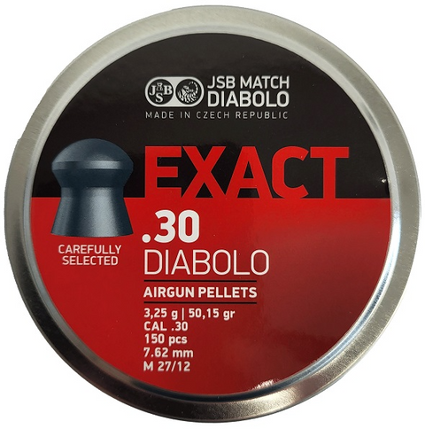 Boîte de 150 plombs JSB Diabolo Exact - Cal. 30