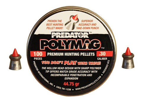 Boîte de 100 plombs JSB Predator Polymag - Cal. 30 Default Title - ChasseTir.com