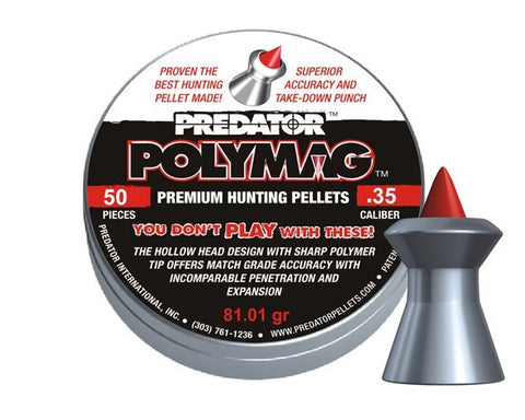 Boîte de 50 plombs JSB Predator Polymag - Cal. 9mm - ChasseTir.com