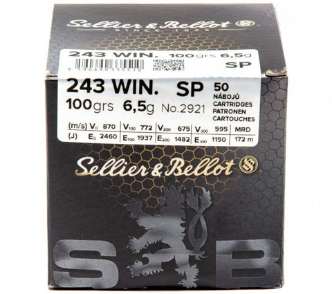 Balles S&B - Cal. 243 Win. SP - ChasseTir.com