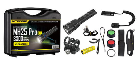 Kit Lampe Nitecore Multitask Hybrid 25PRO- 3300Lm