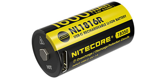 Accu Nitecore Li-ion 18350 - 1600mAh