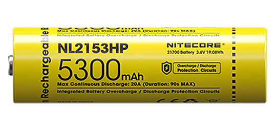 Accus Nitecore 21700 Li-ion Haute Performance