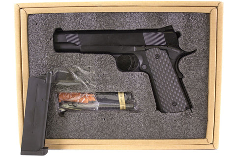 Réplique Airsoft Raven 1911 MEU Full Metal Gaz Noir 1.0J