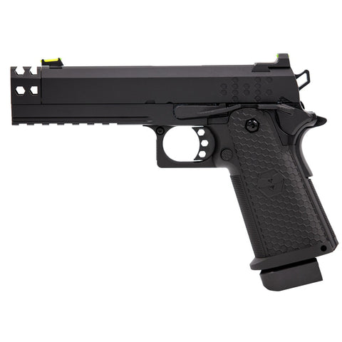 Réplique Airsoft Raven Pistolet GBB Hi-Capa Hex-Comp Noir