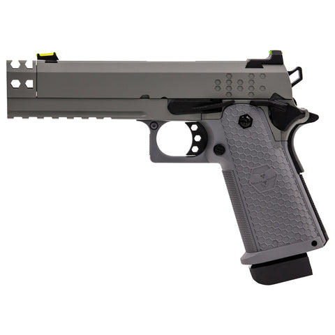 Réplique Airsoft Raven Pistolet GBB Hi-Capa Hex-Comp Gris