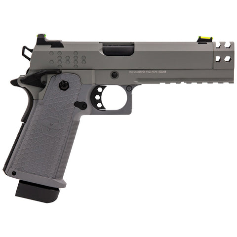 Réplique Airsoft Raven Pistolet GBB Hi-Capa Hex-Comp Gris