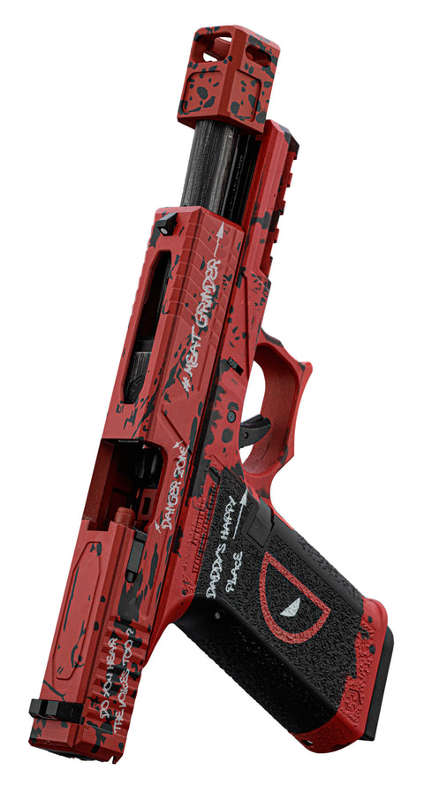 Réplique AW Custom GBB VX7302 DP Rouge et Noir - ChasseTir.com