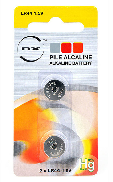 Piles NX Alcaline bouton LR44 pour viseur laser par 2 - ChasseTir.com