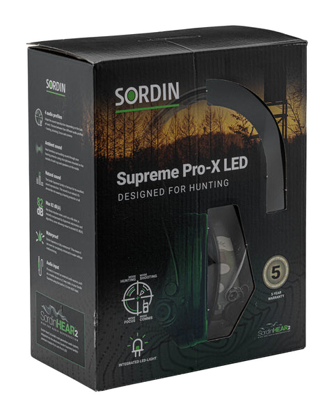 Casque Sordin Supreme Pro X Camo - ChasseTir.com