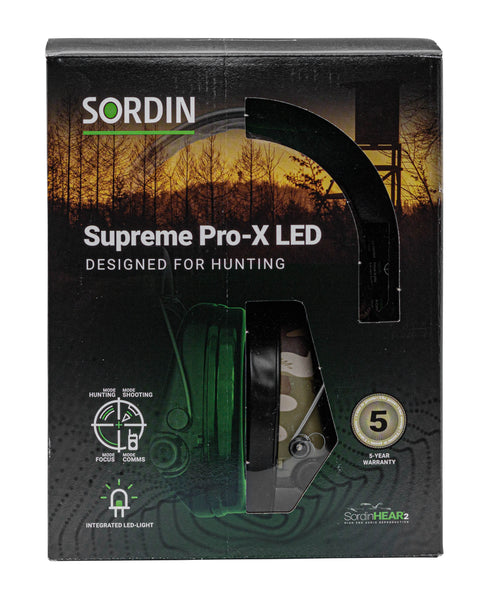 Casque Sordin Supreme Pro X Camo - ChasseTir.com