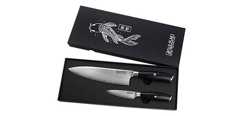 Coffret 2 couteaux Wusaki San Mai 10CR15