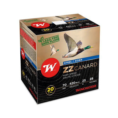 Cartouches Winchester ZZ Canard 25 g - Cal. 20/70 - ChasseTir.com