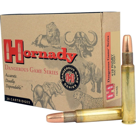 Balles Hornady Dangerous Game 416 Rigby 400GR DGS 773715