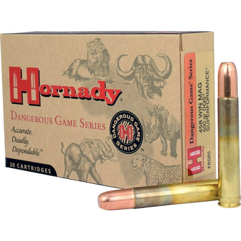 Balles Hornady Dangerous Game 458 Win. 500GR DGS SPF 773719