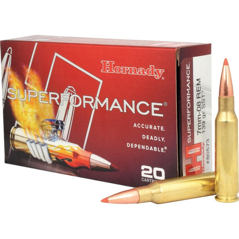 Balles Hornady Superformance SST 7-08 Rem. 139GR SPF 773552